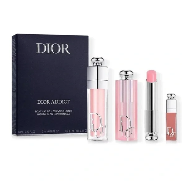 DIOR ADDICT 3-PIECE SET (001 Pink) Lip Glow, Lip Maximizer & Mini Factory Sealed - Picture 1 of 2